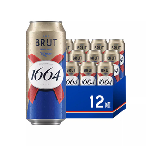 【超级88爆品日】法式1664啤酒法蓝小麦风味500ml*12啤酒整箱