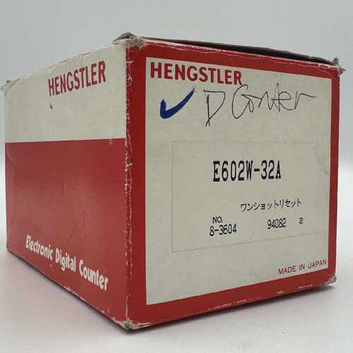 Hengstler E602W-32A 11-26 VDC Electronic Digital Counter New