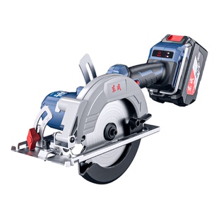东成DCMY140锂电锯5.5寸电圆锯木工专用手电锯电动工具充电切割机