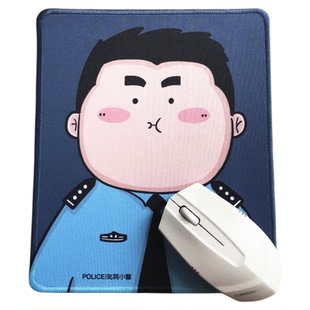 叱咤小警警察鼠标垫书桌垫防滑可水洗卡通个性可爱键盘电脑胶垫