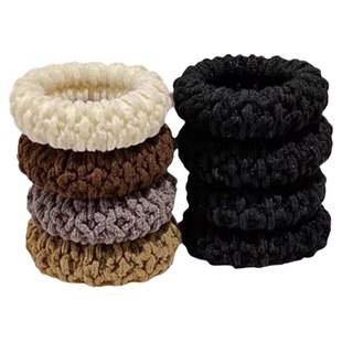 奶咖色加粗高马尾发绳发圈头绳女扎头发高弹力耐用橡皮筋头饰皮套