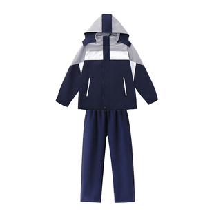 江西省吉安市统一校服新款初中高中小学生班服秋冬季冲锋衣三件套