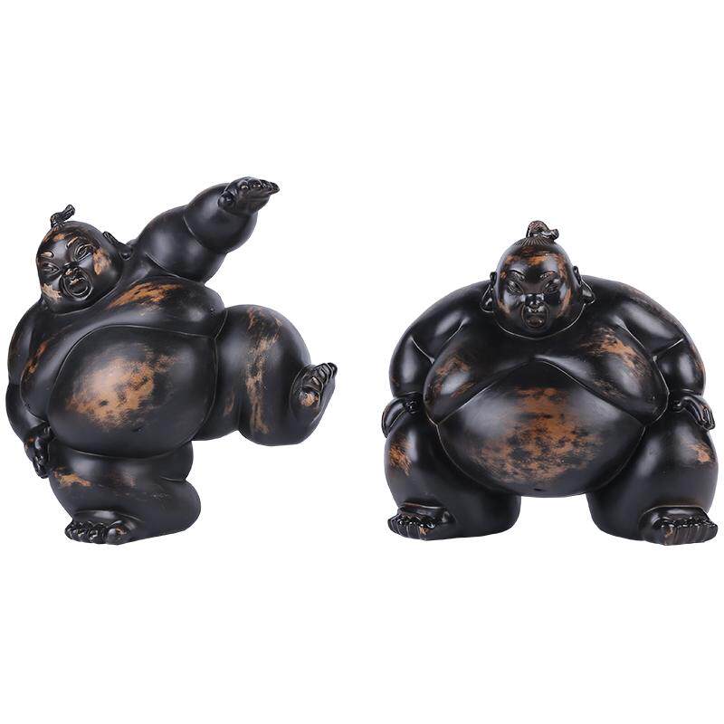 日式风武士摆件橱窗树脂工艺品