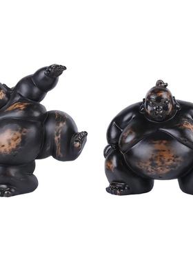 日式风武士摆件橱窗树脂工艺品