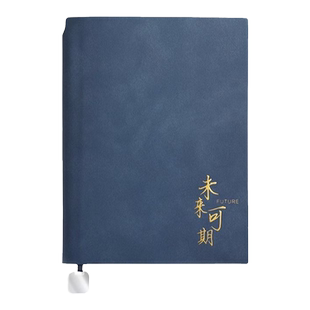 新款羊巴皮笔记本定制LOGOA5可插笔复古加厚记事本B5高档商务办公会议记录本精致简约学生日记本空白本手账本