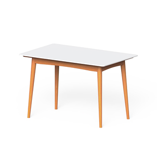 出乎生活格林岩板餐桌实木桌子家用现代简约餐厅长方形饭桌北欧风