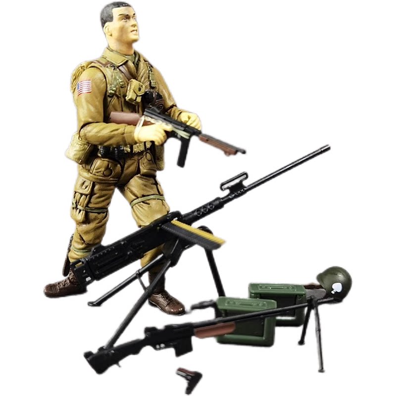 新款兵人军事模型1:18BBI美军关节可动人偶手办儿童玩具暗源现货