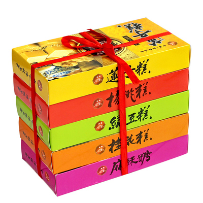 桂花绿豆糕酥糖5种糕点组合年礼