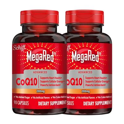 MegaRed/脉拓美国进口高含量200mg辅酶coq10胶囊守护心脏90粒*2瓶