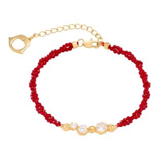 莓拉「星辰」红色串珠手链精致百搭尖晶石红绳手串女本命年礼物