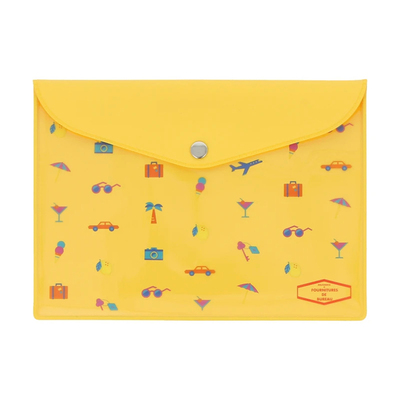 日本进口小清新可爱防水透明笔袋