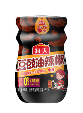 海天豆豉油辣椒300g高原红辣椒
