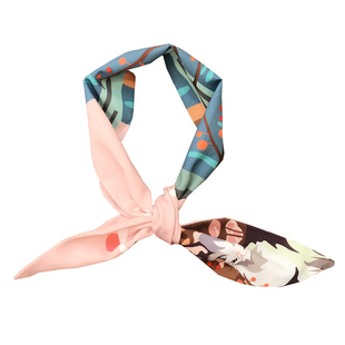 百搭粉色小围巾绑包丝带窄缠带包包丝巾手提包飘带绑带发带领巾女