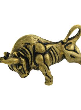 复古做旧小型华尔街配饰手把件