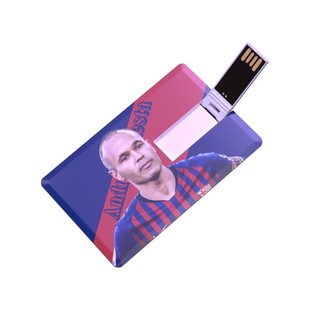 伊涅斯塔U盘西甲巴塞罗那Iniesta足球周边生日礼物纪念品优盘USB