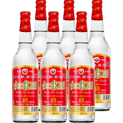 红荔牌红米酒低度白酒610ml×6瓶
