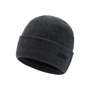 100%纯羊毛针织防寒帽子男冬中老年人毛线帽爸爸护耳保暖包头冷帽