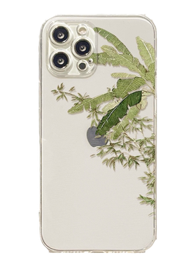benefit简约古风芭蕉叶17pro16适用iphone15promax苹果13手机壳14promax新款12套11小众xsmax透明xr硅胶8p7p