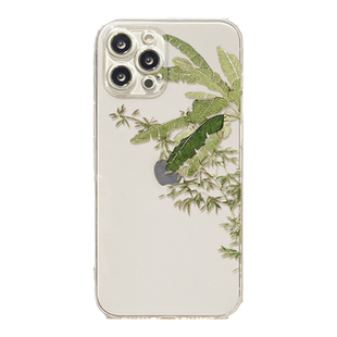 benefit简约古风芭蕉叶17pro16适用iphone15promax苹果13手机壳14promax新款12套11小众xsmax透明xr硅胶8p7p