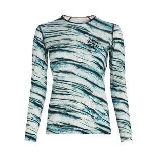 icebreaker POW联名美利奴羊毛女200 Oasis印花保暖上衣户外徒步