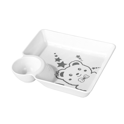 卡通饺子专用盘子2025新款带醋碟可爱水饺盘儿童薯条虾用餐简易盘