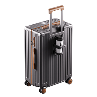 DULA2026新款高颜多功能杯架行李箱女拉杆箱男旅行箱密码登机箱子