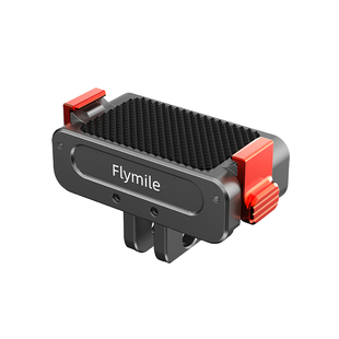 Flymile适用大疆Action5Pro磁吸快拆底座金属转接件Osmo360 Action 4/3运动相机拓展转接头金属兔笼边框配件