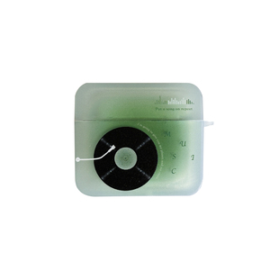 原创地壳说森林唱片苹果耳机壳适用Airpods1/2/3/4/pro/pro2/3代方形保护套磨砂防摔可站立搭配挂饰