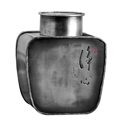 一修作品净心茶仓复古手工锡罐