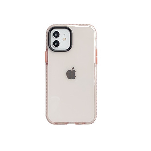 SHERRY*ins《粉色边框》防摔软手机壳适用于苹果17/16/15/14/13/12PROMAX夏日清新透明粉色简约个性新款plus