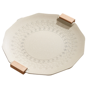 麦饭石不粘锅户外露营烧烤盘铁板烧家用电磁炉卡式炉烤肉牛排煎锅