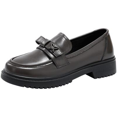 大东乐福鞋蝴蝶结水钻小皮鞋女鞋