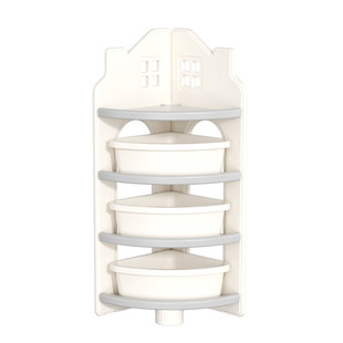 feelkids儿童收纳柜转角书架儿童房圣诞树玩具置物架多层储物盒