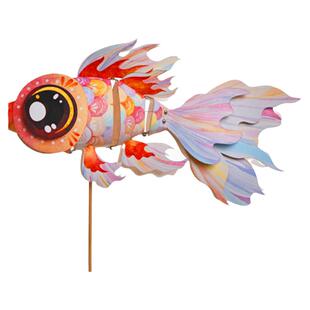 中秋节金鱼灯笼diy非遗鱼灯材料包儿童手工新年锦鲤纸花灯道具