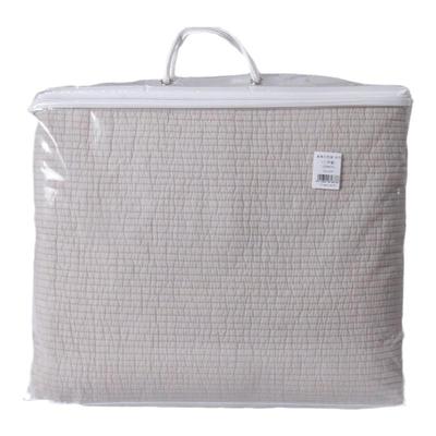 简约纯色纯棉床盖三件套夹棉床单