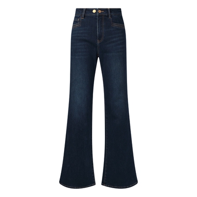 歌莉娅冬季加绒牛仔裤高腰喇叭裤