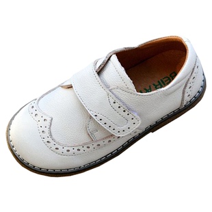 贝然真皮英伦黑白色儿童小皮鞋女童单鞋2025新款秋季宝宝学院风潮