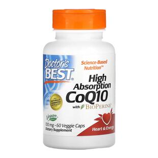 Doctor's best多特倍斯高吸收辅酶q10保护心脏原装进口含黑胡椒素