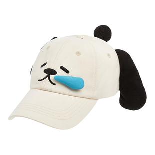 TheGreenParty流鼻涕小狗棒球帽女生可爱遮阳渔夫帽流汗小狗帽子