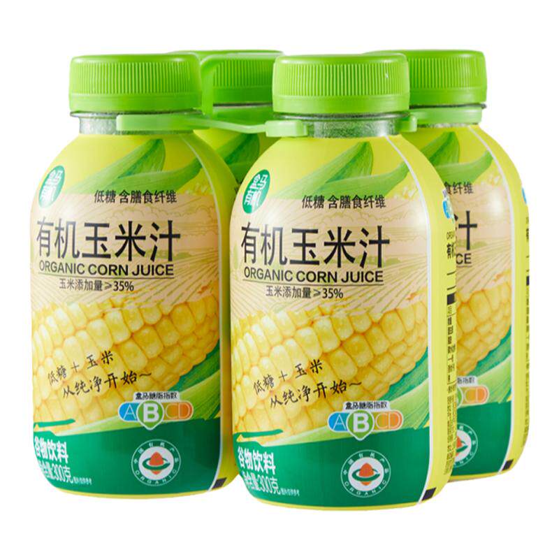 盒马 有机玉米汁 300g*24瓶含膳食纤维果汁饮料