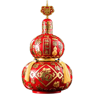 百福葫芦铜摆件客厅玄关装饰工艺品生日祝寿新家搬迁乔迁新居礼品