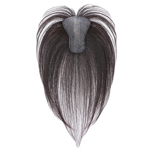 假发女片头补发真发轻薄无痕隐形增发量刘海片遮白发遮头顶魔术贴