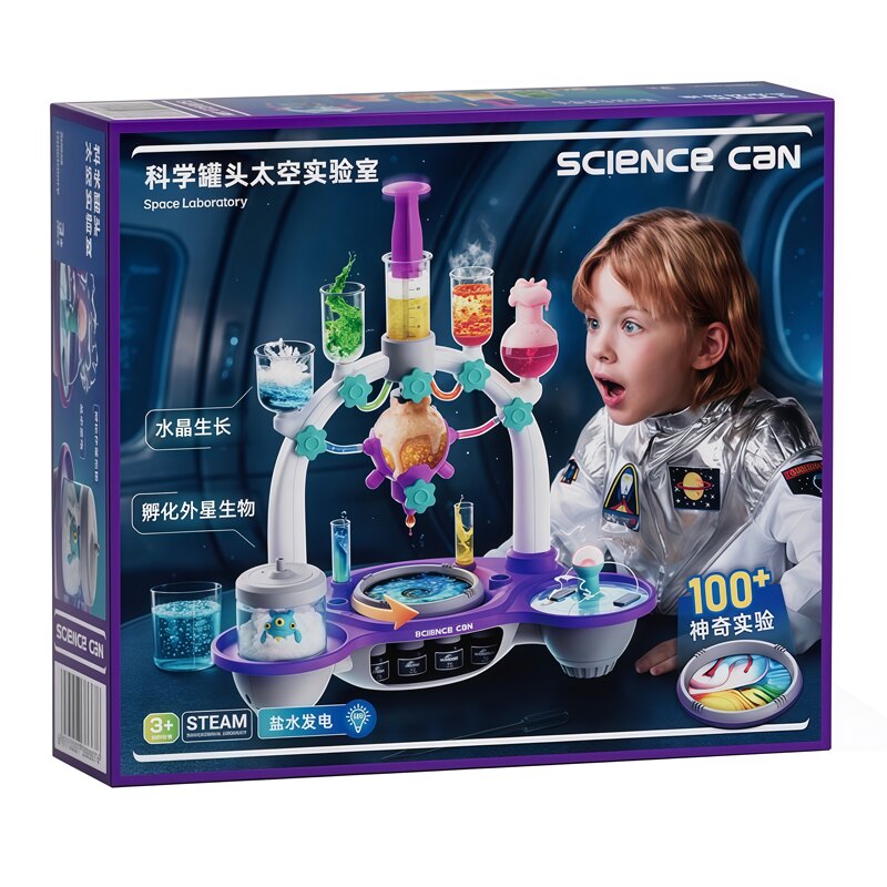 山姆代购科学罐头太空实验室套装儿童益智玩具幼儿园大中小班动手