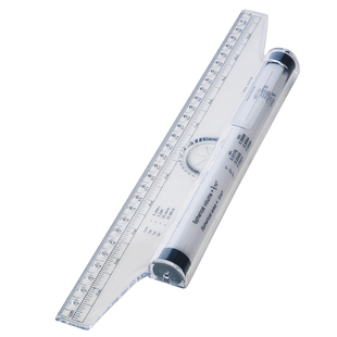 绘图工具多功能平行尺定心尺 滚尺角度尺平衡尺 30cm