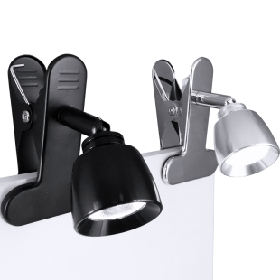 led小台灯护眼电脑书桌夹式夹子灯卧室就床头灯金属夹冷暖调光灯