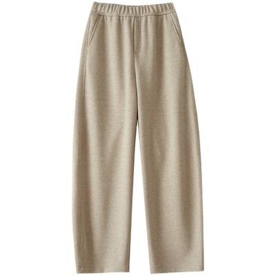 休闲长裤高腰秋冬长裤阔腿裤