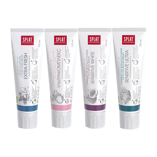 Splat俄罗斯原装进口正畸牙膏成人防蛀修护固齿靓白牙膏旗舰正品