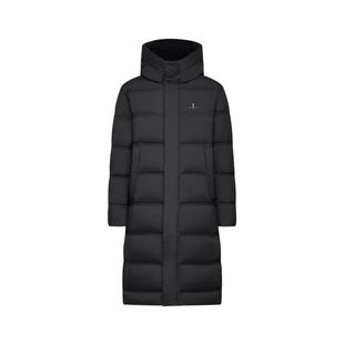 【法国进口羽绒】比音勒芬冬季男防风保暖过膝长款连帽面包羽绒服