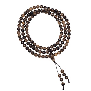 天然印尼达拉干沉香手链108颗沉水老料手串女士多圈文玩小珠佛珠