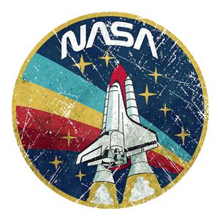NASA复古太空笔记本电脑贴纸旅行箱行李箱贴纸防水灰胶不留胶